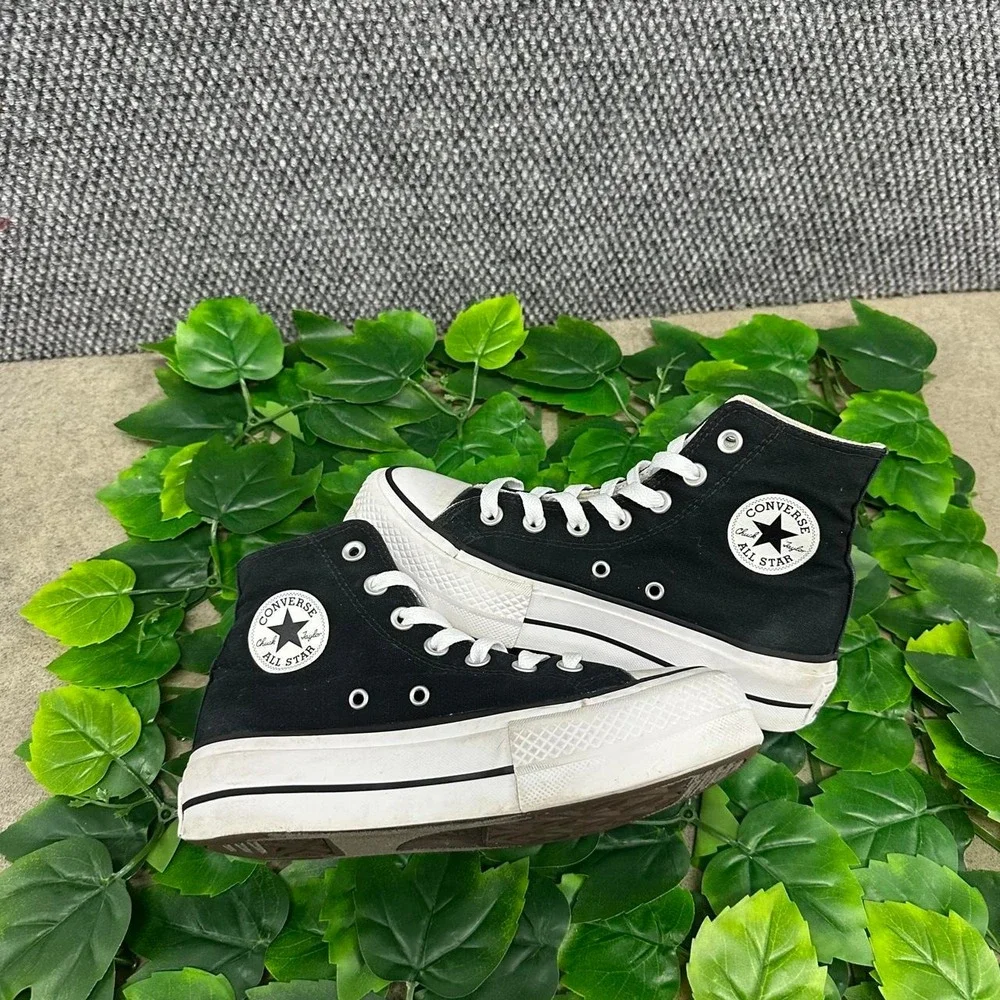 Black Converse Chuck Taylor All Star Platform High Top Sneakers